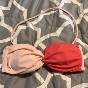COPY - Pink bandeau bathing suit top